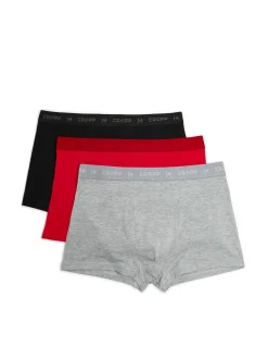 Cropp Bokserki|Basic*3 pack bokserek basic czerwony