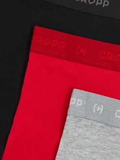 Cropp Bokserki|Basic*3 pack bokserek basic czerwony