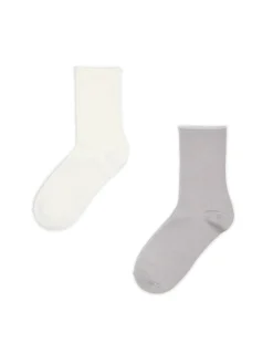 Cropp Skarpety, Rajstopy*2 pack długich modalowych skarpetek jasnyszary