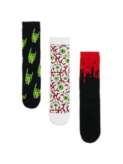 Cropp Skarpetki*3 pack długich skarpet na Halloween czarny