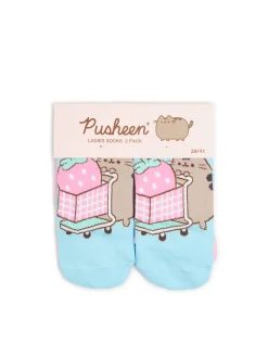 Cropp Skarpety, Rajstopy*2 pack długich skarpet Pusheen wielobarwny