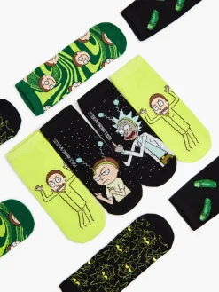 Cropp Skarpetki*5 pack krótkich skarpet Rick and Morty czarny