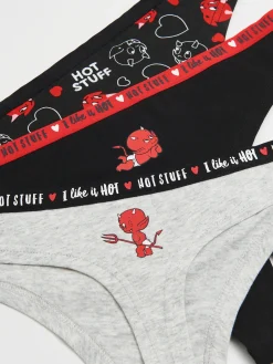 Cropp Bielizna*3 pack majtek Hot Stuff The Little Devil czarny