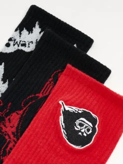 Cropp Skarpetki*3 pack skarpet Harry Potter czerwony