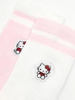 Cropp Skarpety, Rajstopy*2 pack skarpet Hello Kitty różowy