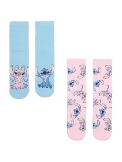 Cropp Skarpety, Rajstopy*2 pack skarpet Stitch i Andzia błękitny