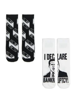 Cropp Skarpetki*2 pack skarpet The Office czarny