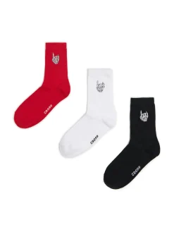 Cropp Skarpetki*3 pack skarpet w różnych kolorach biały