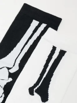 Cropp Skarpetki*2 pack skarpet z rentgenem czarny