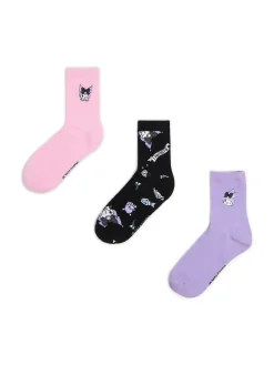 Cropp Skarpety, Rajstopy*3 pack skarpet z serii Hello Kitty and Friends wielobarwny