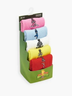 Cropp Skarpety, Rajstopy*5 pack skarpetek z haftem Power Rangers wielobarwny