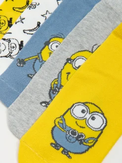 Cropp Skarpety, Rajstopy*5 pack skarpetek z Minionkami wielobarwny
