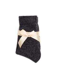 Cropp Cozy|Skarpety, Rajstopy*2 pack szenilowych skarpet szary