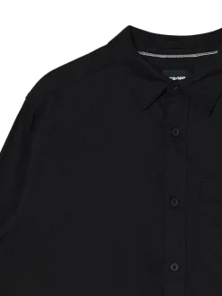 Cropp Koszule*Bawełniana czarna koszula czarny