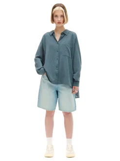 Cropp Koszule, Bluzki*Bawełniana koszula niebieski