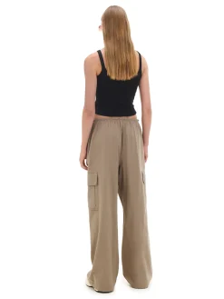 Cropp Spodnie*Bawełniane spodnie cargo brązowy