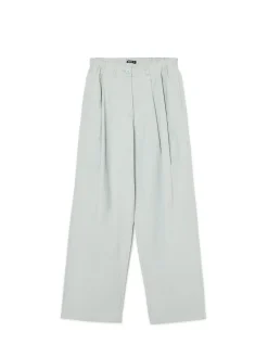 Cropp Spodnie*Bawełniane spodnie wide leg zielony