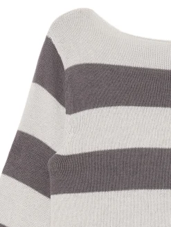 Cropp Swetry*Bawełniany sweter w paski wielobarwny