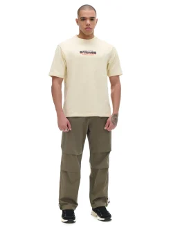 Cropp Koszulki*Beżowa koszulka z nadrukiem kremowy