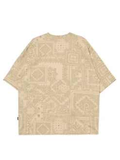 Cropp Koszulki*Beżowa koszulka z nadrukiem all over beżowy