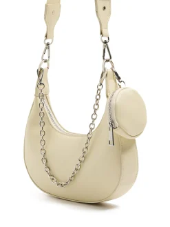 Cropp Torby, Plecaki*Beżowa mała torebka kremowy