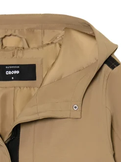 Cropp Kurtki, Płaszcze*Beżowa parka z kapturem beżowy