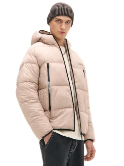 Cropp Kurtki Zimowe|Kurtki, Płaszcze*Beżowa pikowana kurtka puffer beżowy
