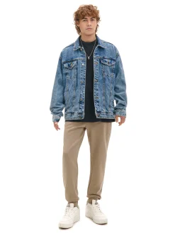 Cropp Spodnie*Beżowe dresowe joggery regular beżowy