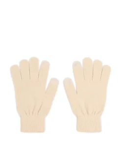 Cropp Rękawiczki*Beżowe dzianinowe rękawiczki beżowy