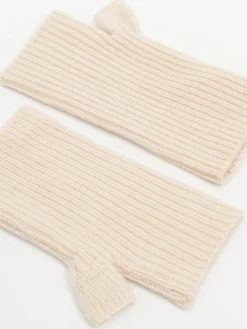 Cropp Rękawiczki*Beżowe rękawiczki mitenki beżowy