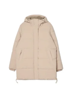 Cropp Kurtki, Płaszcze*pikowany płaszcz beżowy