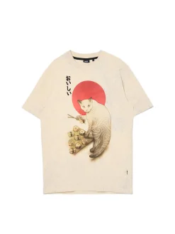 Cropp Koszulki*t-shirt z kotem beżowy