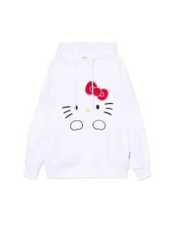 Cropp Bluzy*Biała bluza hoodie Hello Kitty biały