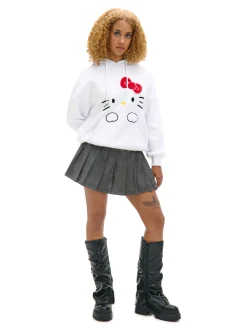 Cropp Bluzy*Biała bluza hoodie Hello Kitty biały