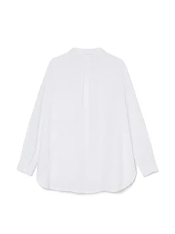 Cropp Koszule, Bluzki*Biała koszula oversize z rustykalną strukturą biały