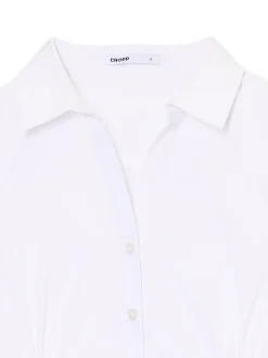 Cropp Koszule, Bluzki*Biała koszula z krótkim rękawem biały