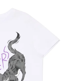 Cropp Koszulki, Topy*Biała koszulka z kotami biały