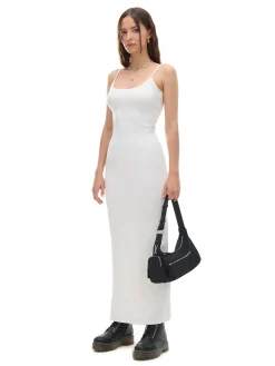 Cropp Sukienki, Kombinezony*Biała sukienka maxi biały