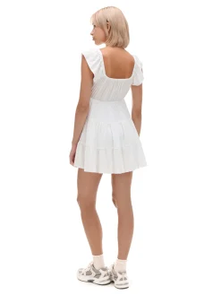 Cropp Sukienki, Kombinezony*Biała sukienka mini biały