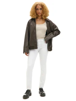 Cropp Jeansy*Białe jeansy skinny biały