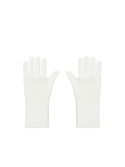 Cropp Rękawiczki*Białe kabaretkowe mitenki biały