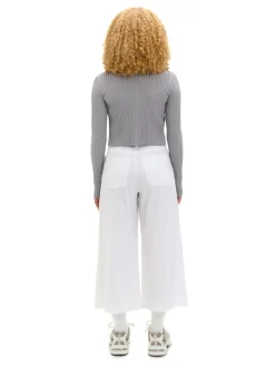 Cropp Spodnie*Białe kuloty biały