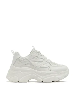 Cropp Sneakersy*Białe sneakersy chunky biały