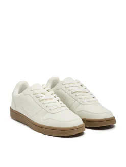 Cropp Sneakersy*Białe sneakersy z imitacji skóry biały