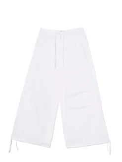 Cropp Spodnie*Białe spodnie wide leg biały