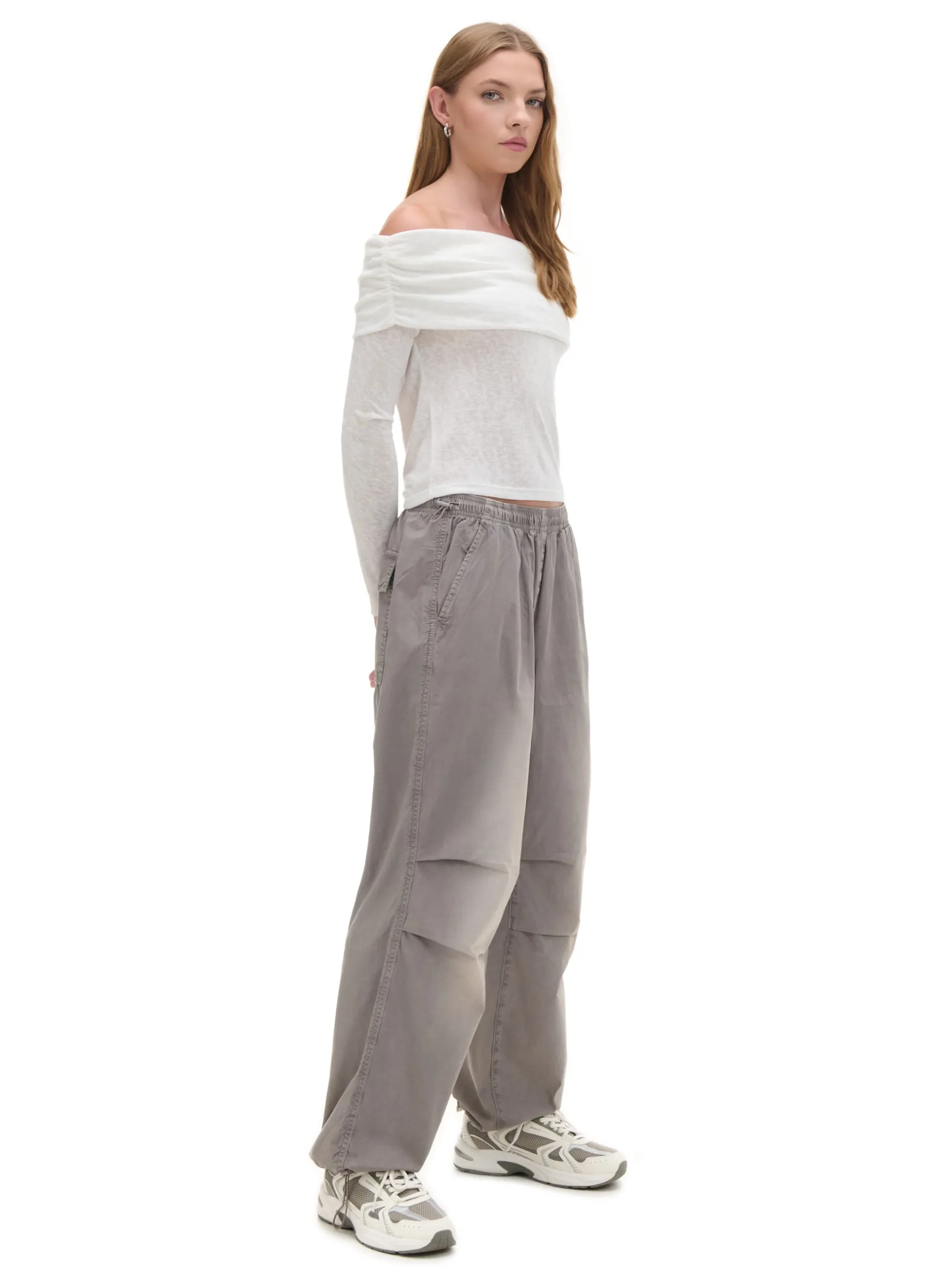 Cropp Swetry*sweter typu carmen biały