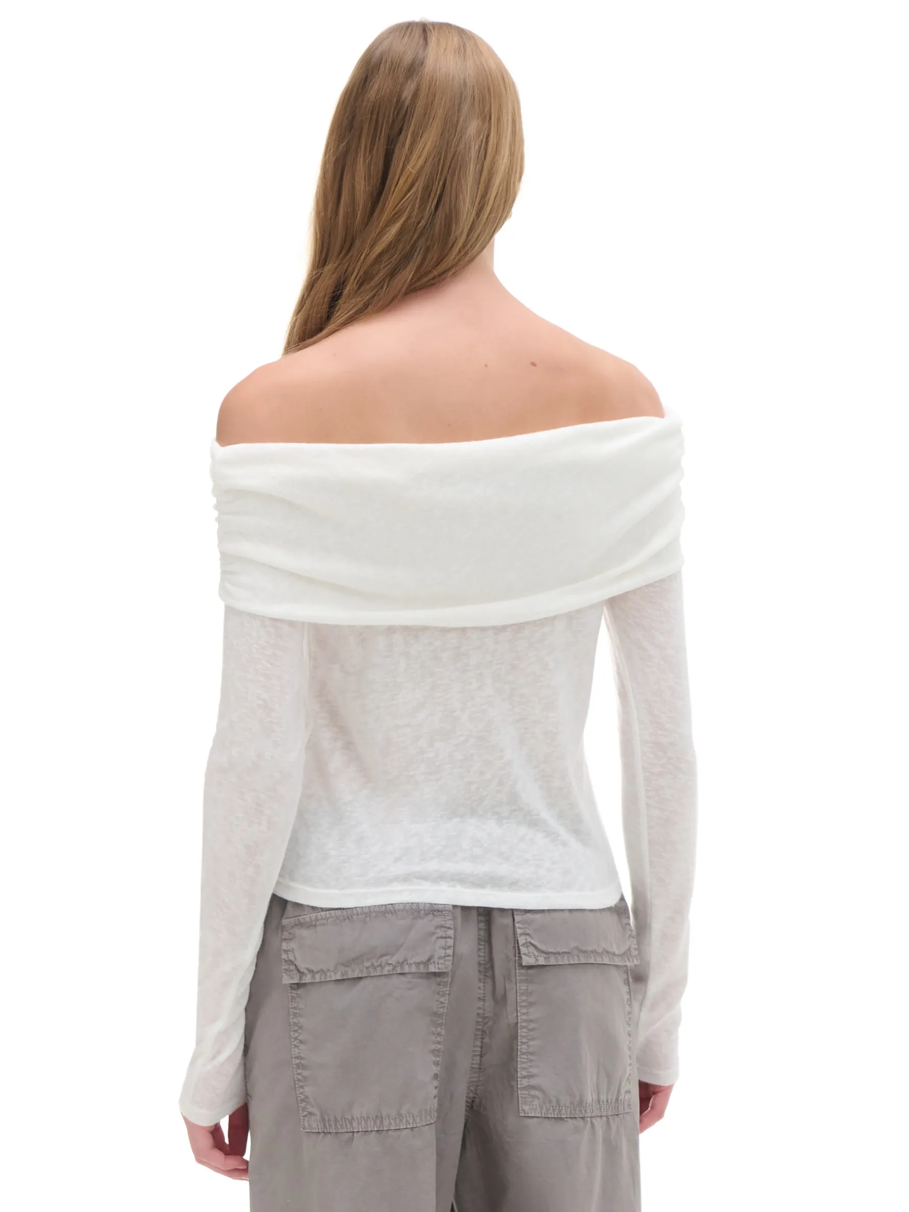 Cropp Swetry*sweter typu carmen biały