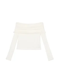 Cropp Swetry*sweter typu carmen biały