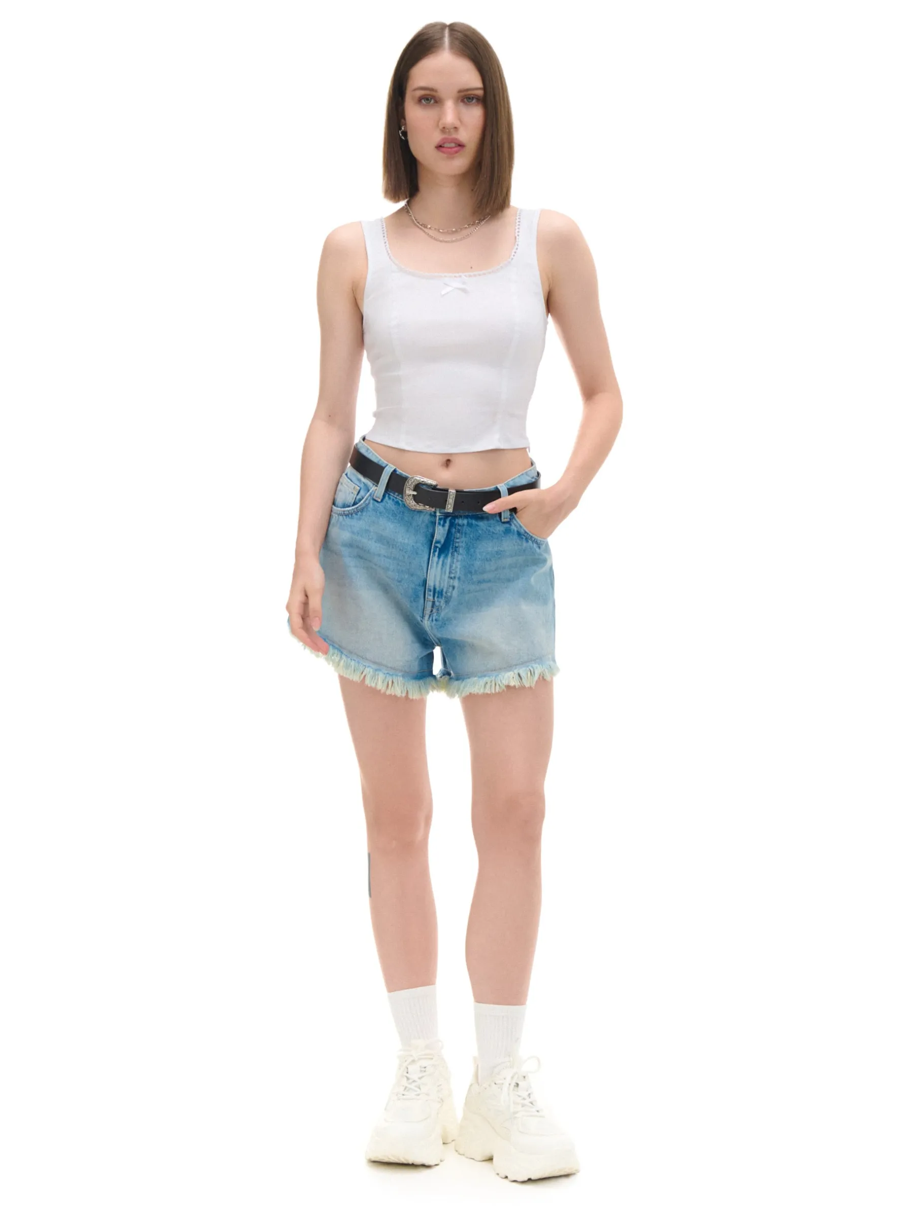 Cropp Koszulki, Topy*top biały