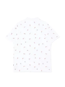 Cropp Koszulki*T-shirt polo z rybkami biały